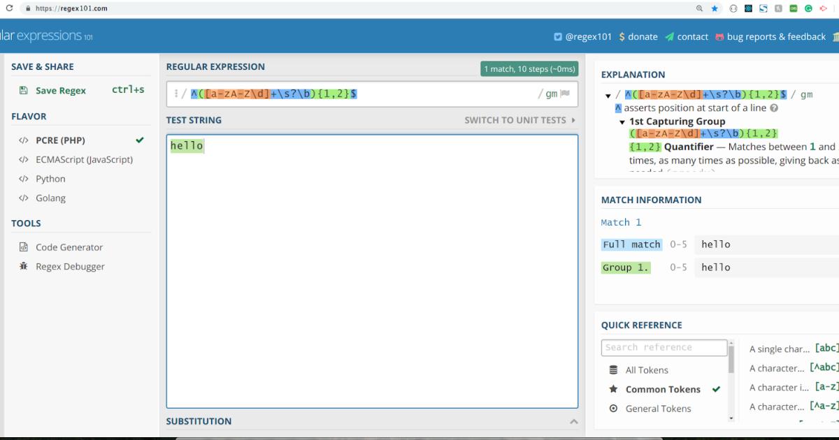 Biểu thức để tách các từ khóa ngắn